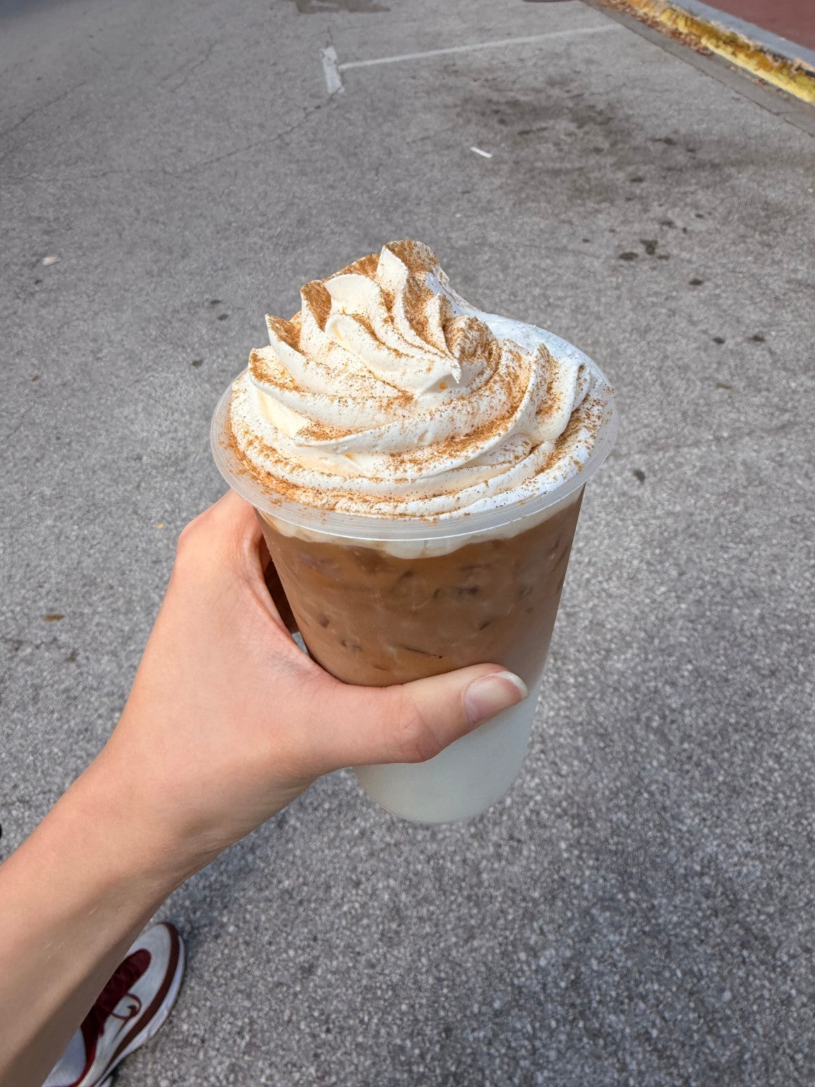 Iced coffee during an Orlando holiday